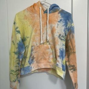 Tie Dye Cropped Hoodie
